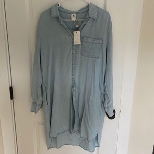 VICI light wash shirt dress/ tunic